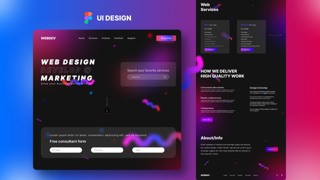 Website Design Figma - Give Me Popularity